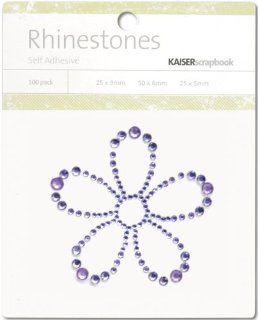 Kaisercraft Self Adhesive Rhinestones, Flower Lilac Arts, Crafts & Sewing