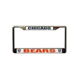 Chicago Bears Chrome Licensed Plate Frame Sports & Outdoors