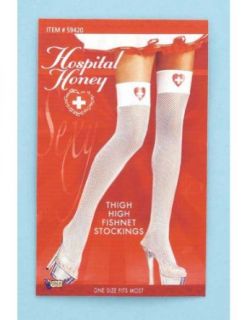 Hospital Honey Net Thigh Hi Halloween Costume   1 size Clothing