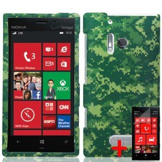 NOKIA LUMIA 928 GREEN ARMY CAMO FOREST JUNGLE COVER SNAP ON HARD CASE + SCREEN PROTECTOR from [ACCESSORY ARENA] Cell Phones & Accessories