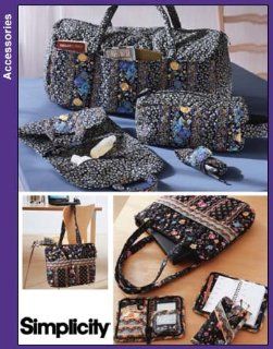 Simplicity 5025 Sew Pattern BAGS AND ACCESSORIES   Duffle Bag, Shoe Carrier, Toiletry Bag, Cell Phone Case, Shoulder Tote, Personal Organizer Case, Eyeglass Case, PDA Case 
