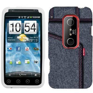 HTC EVO 3D Black Jeans Phone Case Cover Cell Phones & Accessories