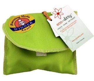 Snack Ditty organic snack bag, Spring Green (solid). SKU PAS1049475   Reusable Lunch Bags