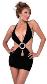 Sex Symbol Criss Cross Halter Top Dress w/ O Ring #3 139 [Select Size/Color] Clothing