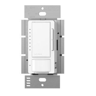 Lutron MSCL OP153M WH Maestro CL Single Pole/Multi Location Motion Sensor Occupancy Light Switch and Dimmer, White