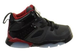 Jordan Flight Club '91 (TD) Baby Toddler Shoes Black/Gym Red Night Stadium 555330 001 10 Shoes