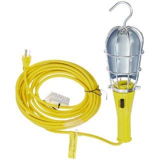 Woodhead 271SA163 Safeway Handlamp, Commercial Duty, Incandescent Bulb, 100W Max Lamp Wattage, Switch, Screw Release Guard Style, 16/3 SJTOW Cord Type, 25ft Cord Length Portable Work Lights