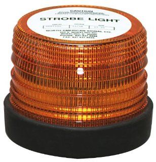 Single Strobe Magnetic Mount Amber Warning Light, 15 foot coiled cord and plug with built in ON/OFF switch Automotive