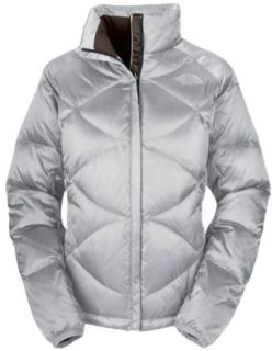 The North Face Aconcagua Jacket Metallic Silver Womens Sz L Clothing