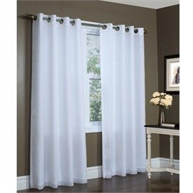 White Thermavoile Curtains   Extra Wide White Curtains