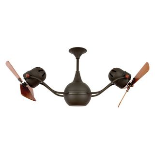 Matthews Vent Bettina Rotational Ceiling Fan with Wood Blades   44W in.   Ceiling Fans