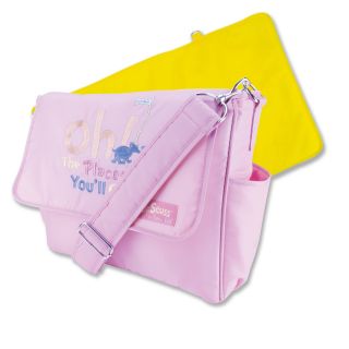 Trend Lab Dr. Seuss Pink Oh, The Places You'll Go Messenger Diaper Bag   Messenger Diaper Bags