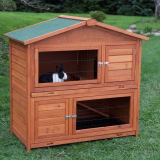 Boomer & George Double Decker Rabbit Hutch   Rabbit Cages & Hutches