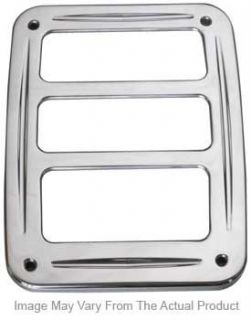 2007 2013 Jeep Wrangler (JK) Tail Light Cover   All Sales Manufacturing, Direct fit, Powdercoated black, Aluminum