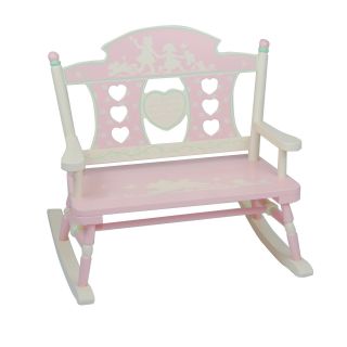 Levels of Discovery Rock A My Baby Double Bench Rocker   Kids Rocking Chairs