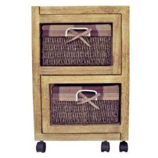 International Caravan 2 Drawer Kitchen Cart with Expandable Chest   Kitchen Islands and Carts
