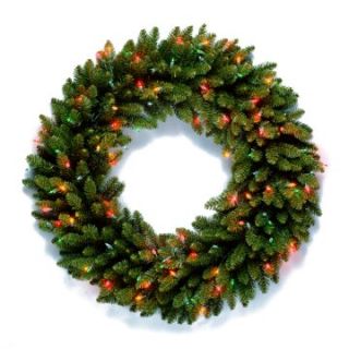 36 in. Natural Fraser Fir Pre lit Wreath   Christmas Wreaths