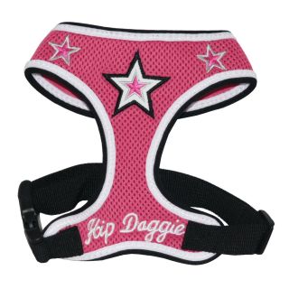 Hip Doggie Pink Super Star Mesh Harness Vest   Dog Harnesses