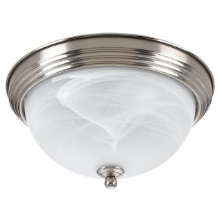 Sea Gull Bathroom Ceiling Light   14.5W in. Brushed Nickel   Ceiling Lighting
