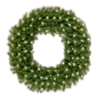 48 in. Norwood Fir Pre lit Wreath   Christmas Wreaths