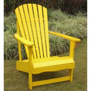 International Concepts Canary Yellow Adirondack Chair   Adirondack Chairs