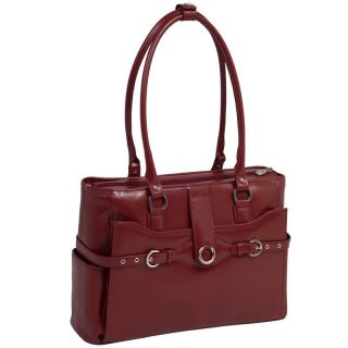 McKlein USA Willow Springs Leather Ladies Briefcase   Red   Briefcases & Attaches