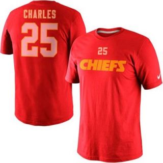 Nike Jamaal Charles Kansas City Chiefs Player Name And Number T Shirt   Red