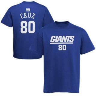 Victor Cruz New York Giants Youth Primary Name and Number T Shirt   Royal Blue