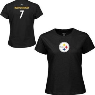 Reebok Pittsburgh Steelers Ben Roethlisberger Womens Name & Number T Shirt