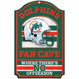 Miami Dolphins Wood Fan Cave Sign