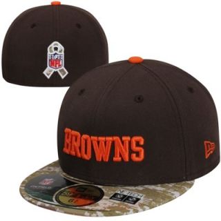 New Era Cleveland Browns Youth Salute to Service 59FIFTY Fitted Hat   Brown