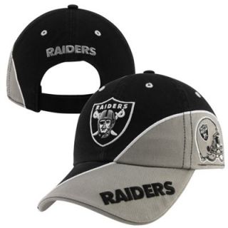 47 Brand Oakland Raiders Full Block Adjustable Hat   Black/Silver