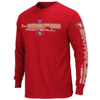 San Francisco 49ers Primary Receiver III Long Sleeve T Shirt   Scarlet