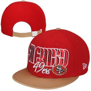 New Era San Francisco 49ers Sapplique 9FIFTY Adjustable Hat   Scarlet/Gold