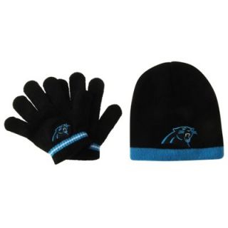 Carolina Panthers Toddler Knit Hat with Gloves Set   Panther Blue/Black