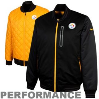 Nike Pittsburgh Steelers Sideline Destroyer Reversible Performance Jacket   Black/Gold