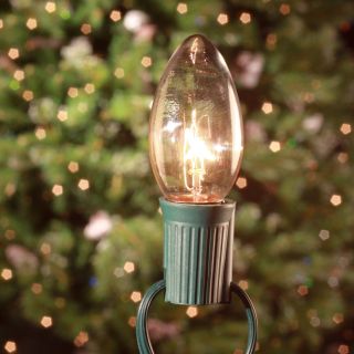 Brite Ideas 25 Bulb C9 Incandescent Transparent Light Set   Clear   Christmas Lights