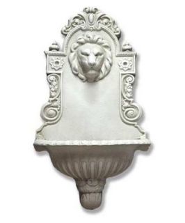 English Lion Wall Indoor/Outdoor Fountain   Fountains