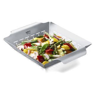 Weber Stainless Steel Vegetable Basket   Grill Accessories