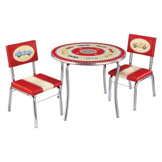 Guidecraft Retro Racers Table & Chairs Set   Kids Tables and Chairs