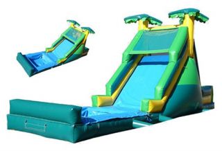 Kidwise 14 ft. Inflatable Water Slide   Tropical Theme   Commercial Inflatables