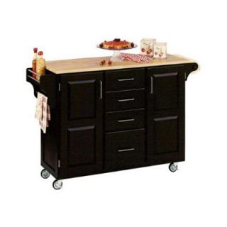 Home Styles Create a Cart   Black Finish   4 Drawers & 2 Doors   Kitchen Islands and Carts