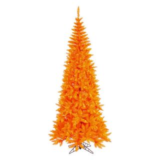 Vickerman Orange Slim Fir Pre lit Christmas Tree   Christmas Trees