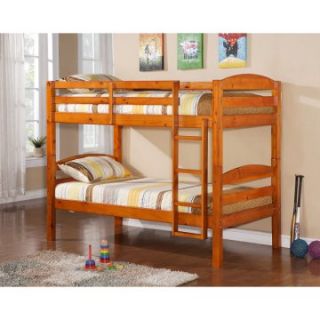 SunriseTwin Over Twin Bunk Bed   Honey   Bunk Beds
