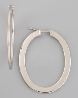 Roberto Coin Ellipse Earrings, White