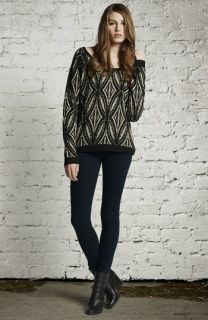 Hinge Sweater & Paige Denim Skinny Jeans
