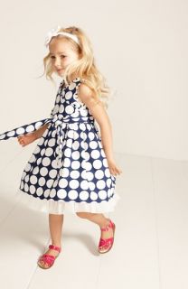 Marmelatta Dress & Hoy Shoe Salt Water® Sandal (Toddler Girls, Little Girls & Big Girls)