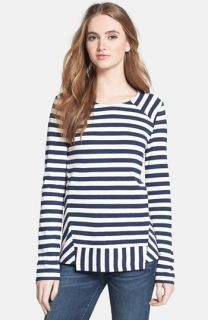 Lucky Brand Ceres Embroidered Stripe Tee