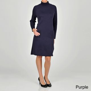 Lennie for Nina Leonard Women's Turtleneck Sweater Dress Casual Dresses