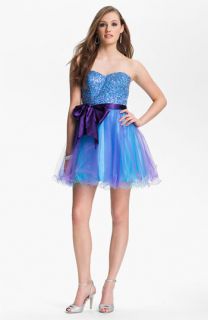 Sean Collection Embellished Strapless Tulle Cocktail Dress (Online Only)